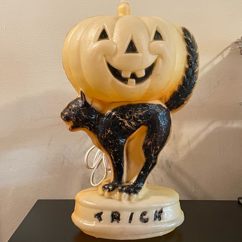 Vintage Halloween Pumpkin Blow Mold